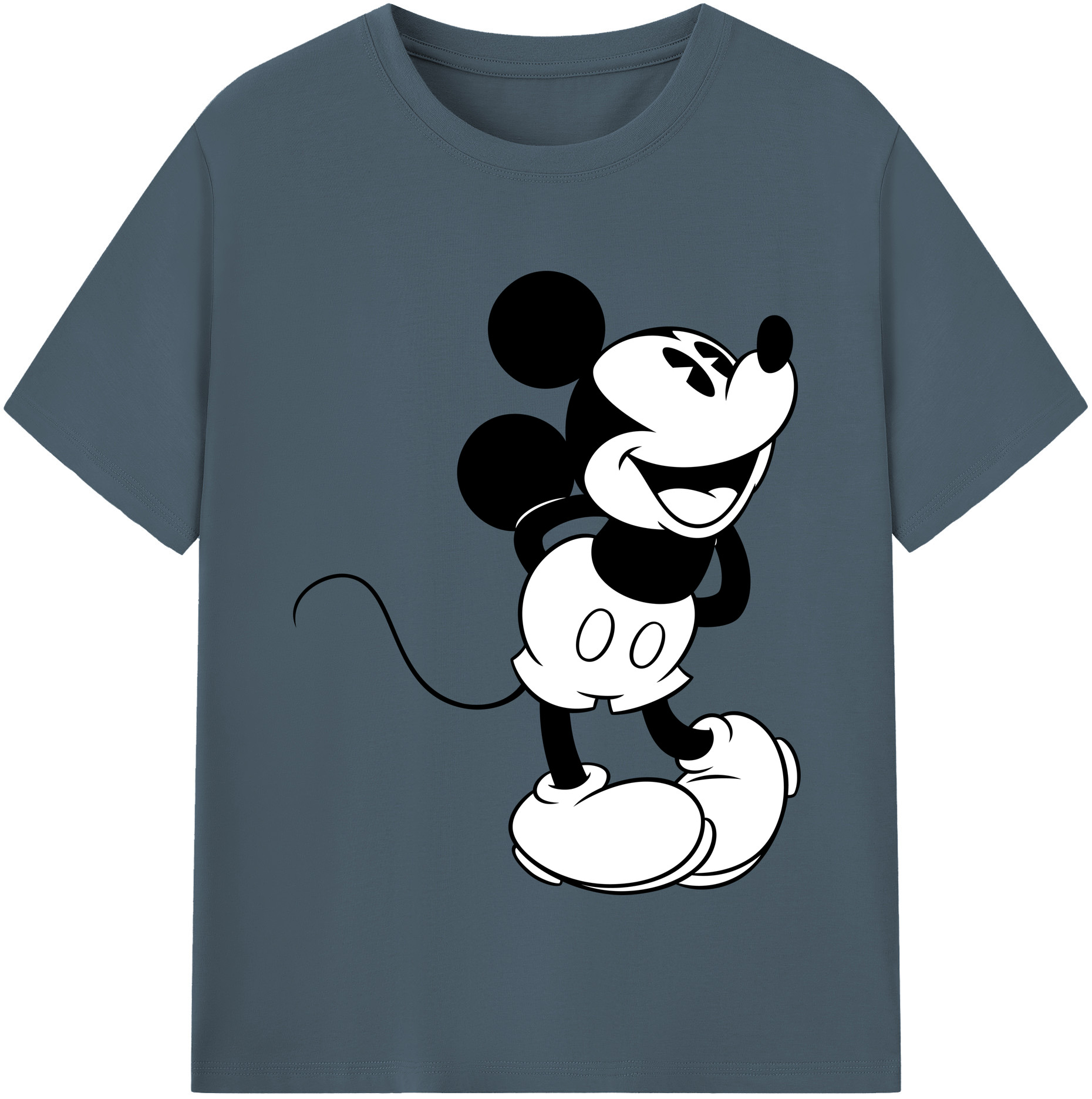 （画像用） ミッキーマウス Mickey Mouse 綿100％半袖Tシャツ（フロントプリント）